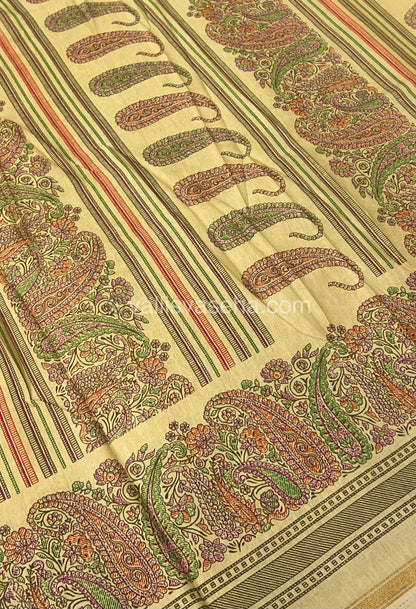 Casual Wear - Fancy Mixed Cotton Cream Shade - VVFMC001