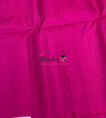 Pure Soft Silk Saree  - Pastel Green With Pink Combo - VVPSS139