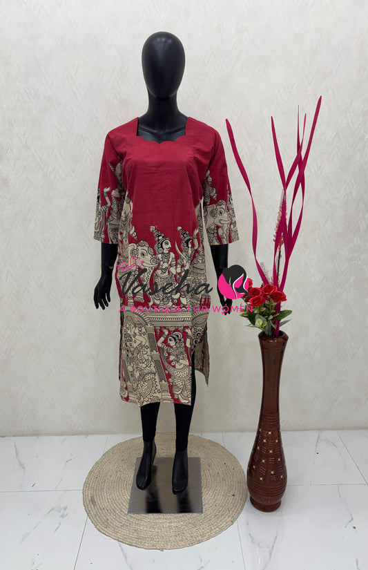 Ready Made - Kalamkari Kurti -VVRKK001