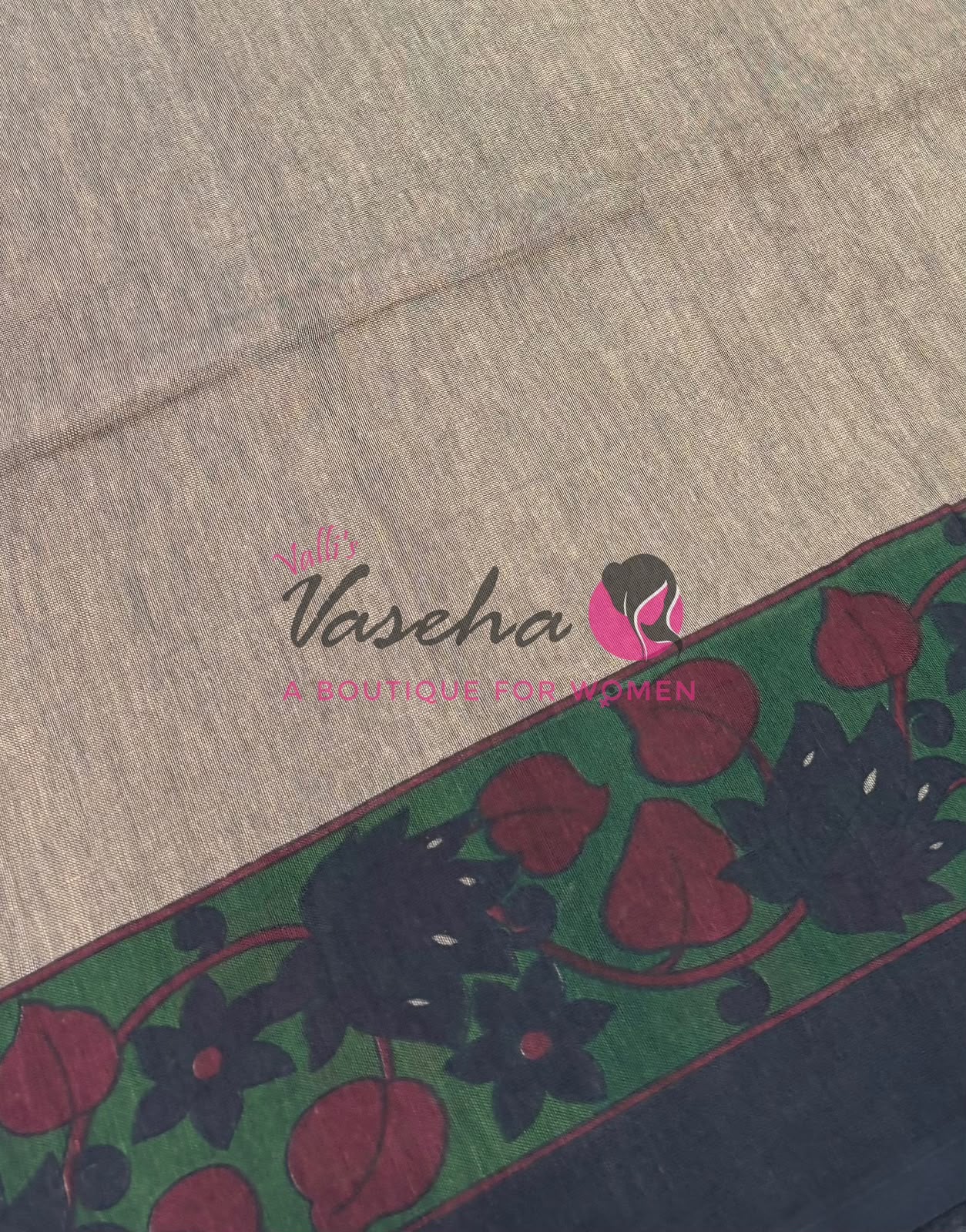 Handloom Cotton Sarees with Kalamkari Blouse - VVKCK003