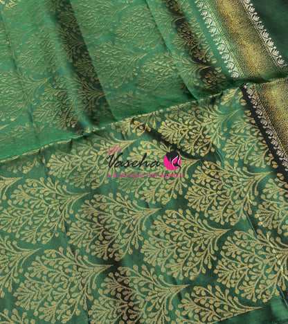 Pure Soft Silk Saree  - Green Shade - VVPSS094