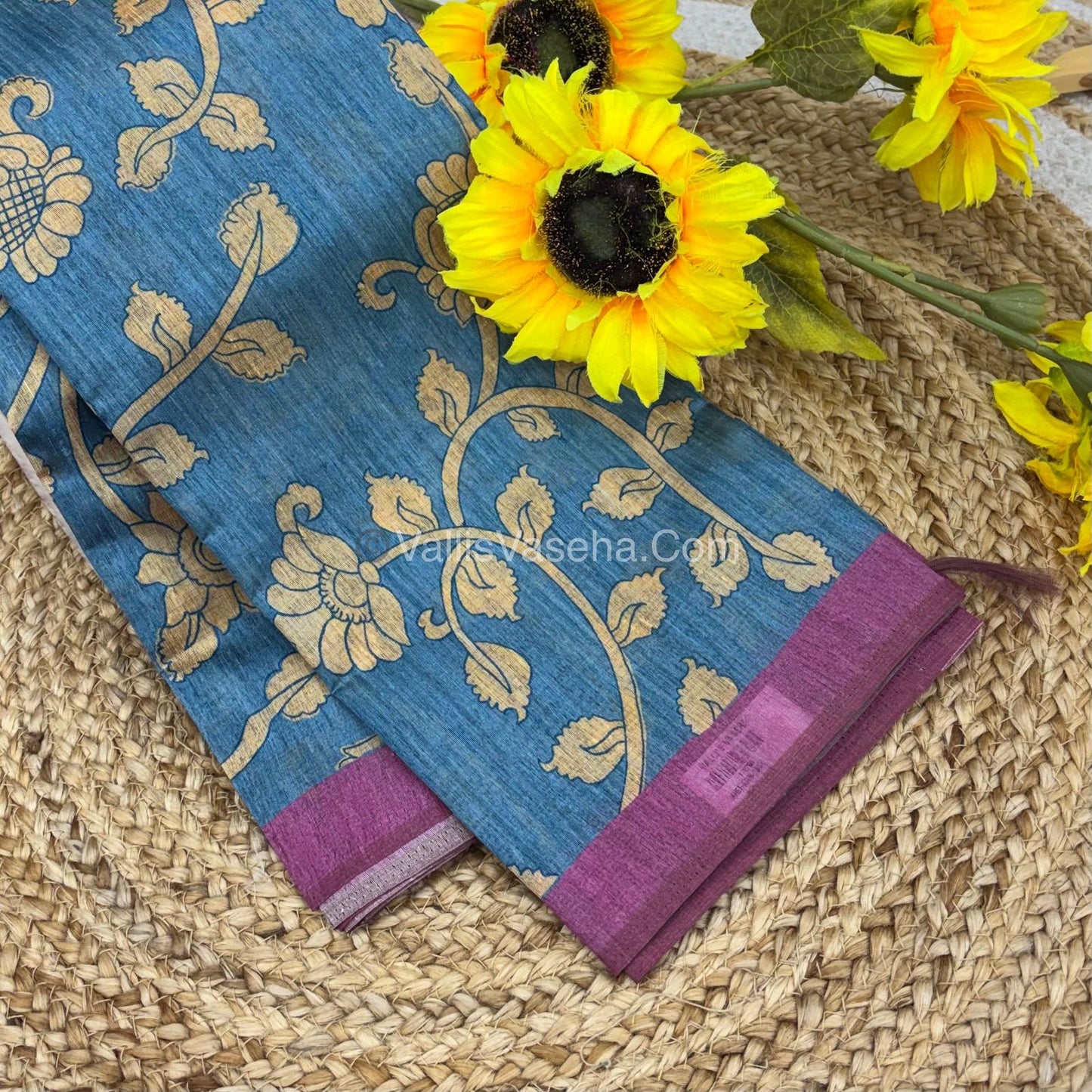 Semi Tussar Silk Saree |VVSTS048