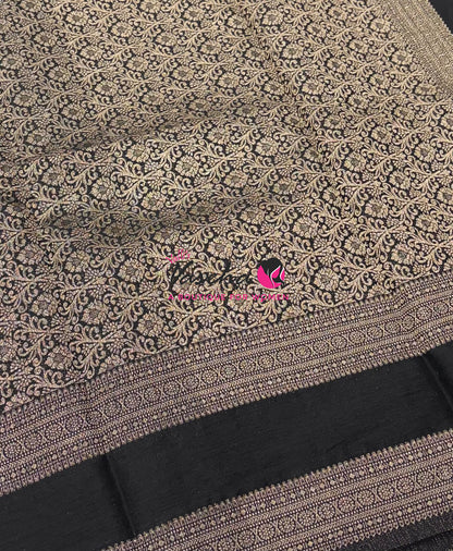 Banarasi - Heritage Silk - Yellow With Black - VVBHS015