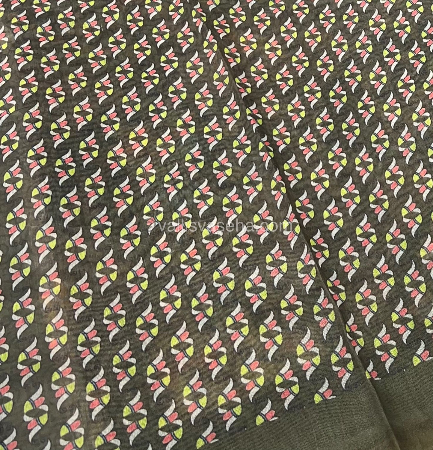 Semi Chanderi Saree - Digital Printed - VVSCD001