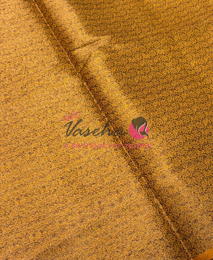 Bamboo Silk Saree- Red with Yellow Shade - VVBSS013