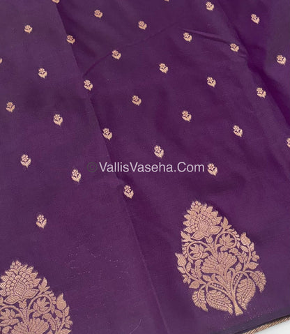 Semi Soft Silk -  Purple Shade -VVSSS016
