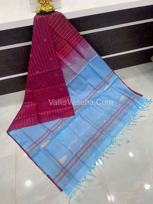 Vazhai Pattu Saree / Banana Pith - With Out Blouse - VVVPS001