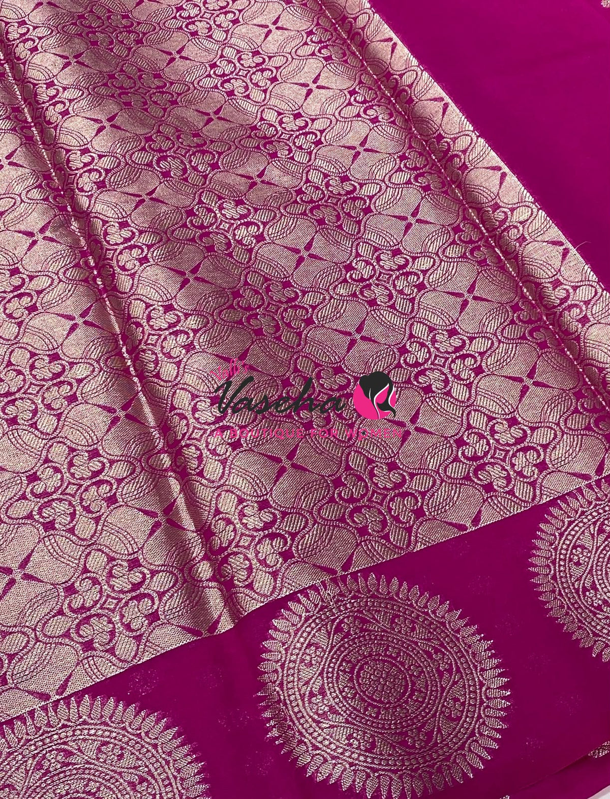 20%less - Offer Saree - Semi Banarasi Georgette Saree - VVDS008