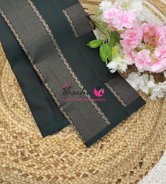 Pure Kanchipuram Silk Saree - Green Shade - VVPS054