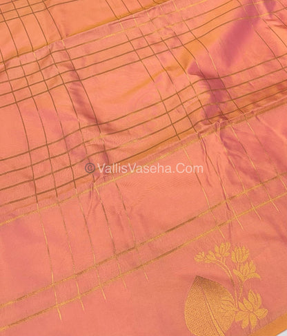 Semi Soft Silk - Peach Pink Shade -VVSSS033