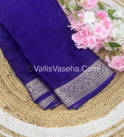 Semi Viscose / Semi Mysore Crepe Silk Variety - Embossed Design - VVSMC002