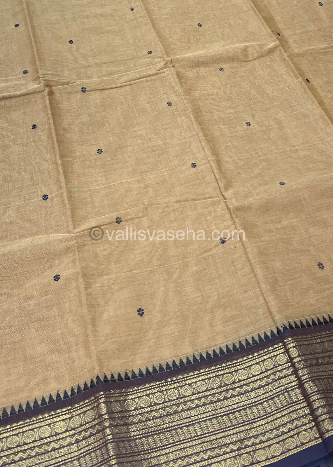 Kanchi Cotton Saree - Butta Design VVKCS008
