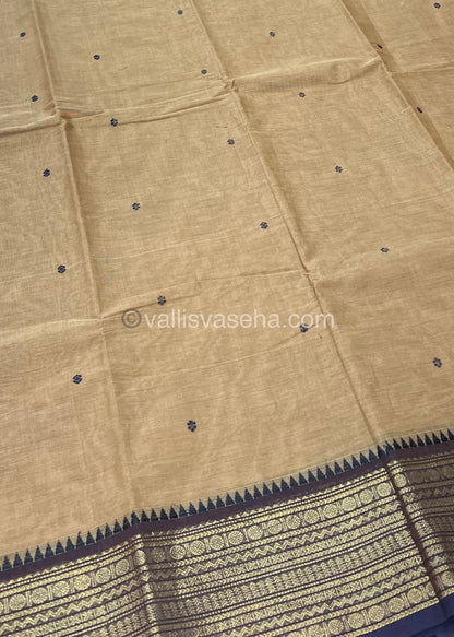 Kanchi Cotton Saree - Butta Design VVKCS008