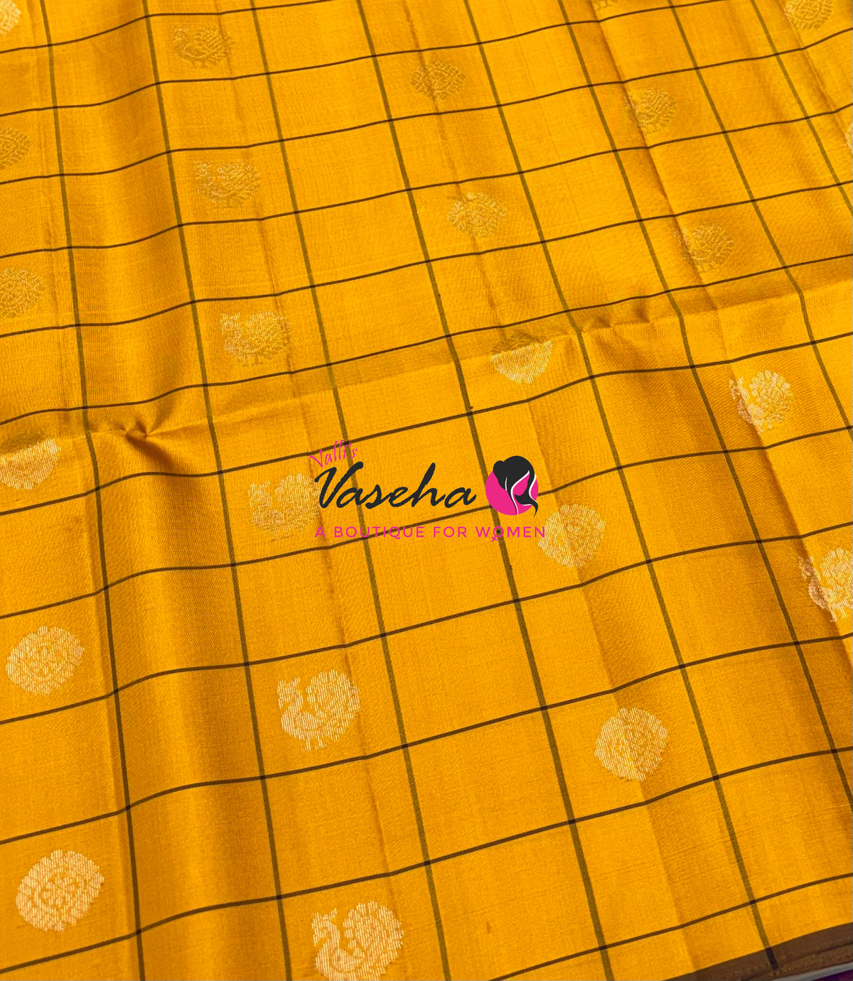 Pure Soft Silk Saree - Mustard Yellow & Wine Brown Shade - VVPSS055