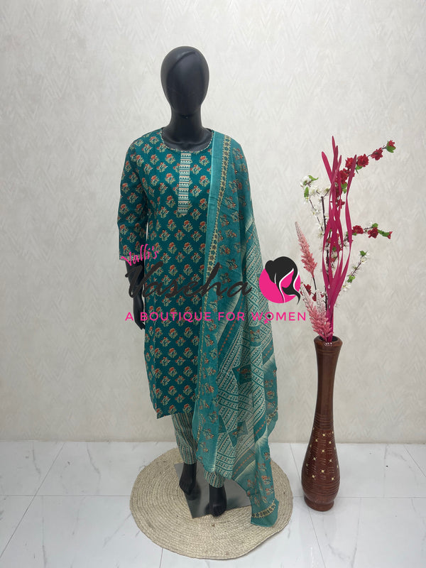 Ready Made - Salwar, Kameez & Duppatta(3pc) - Printed - VVRBS007
