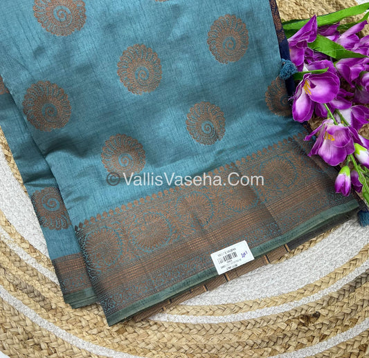 40% less - Offer Saree - Semi Tussar  Saree - VVDS007