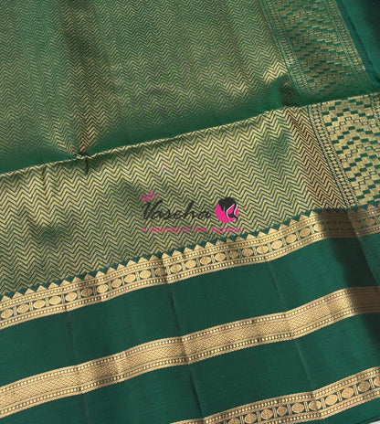 Half Mixed  Soft Silk Saree - Light Ramar Blue & Green - VVPSS077