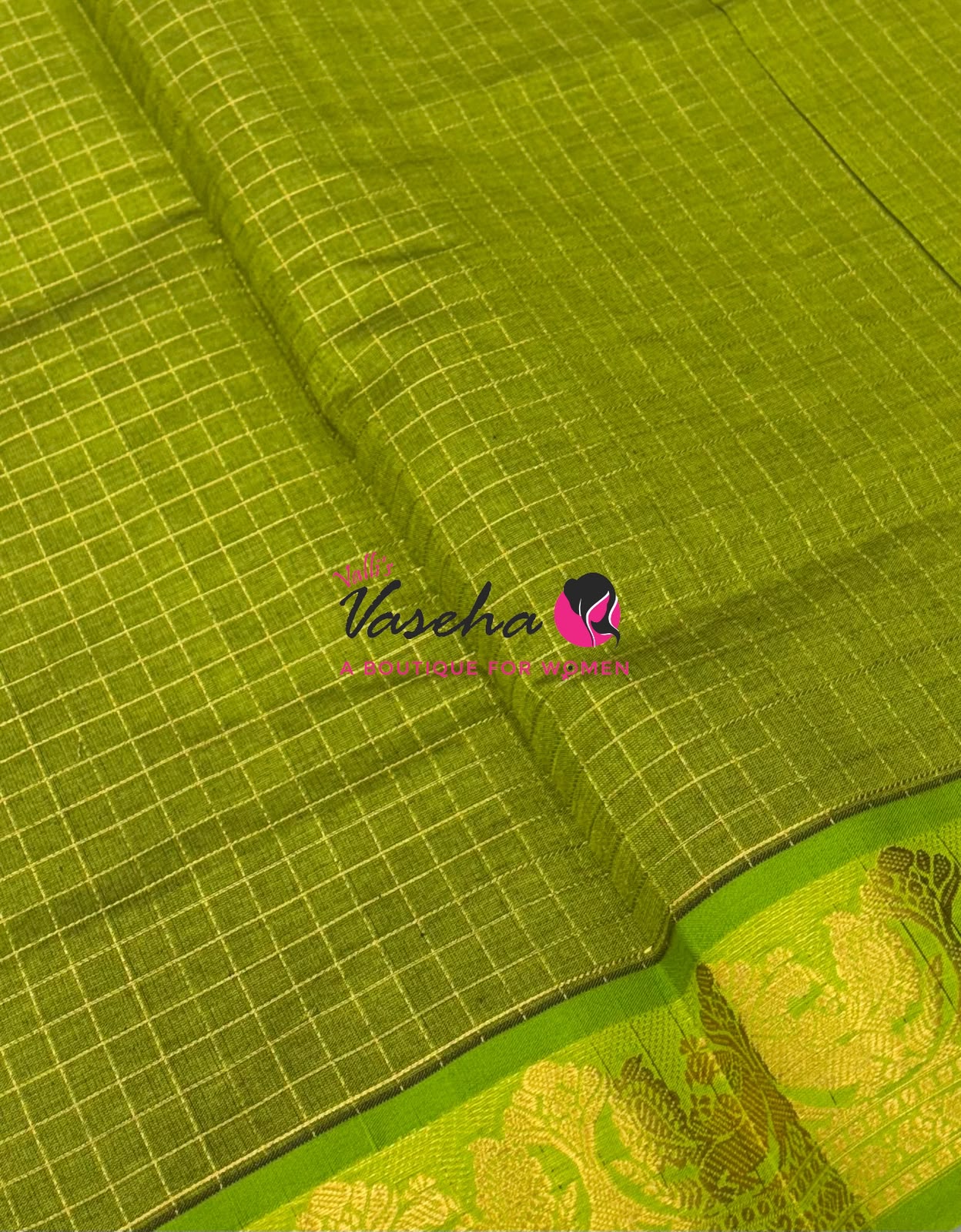 Semi Silk Cotton Saree | Lakshadeepam  |VVSSC009