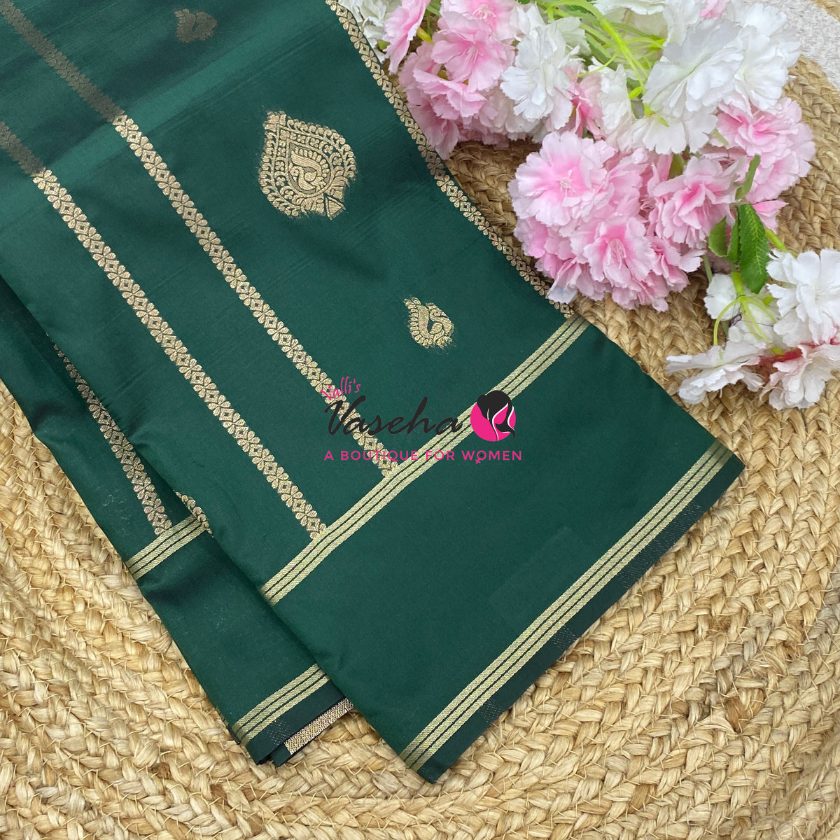 Semi Soft Silk  - Green  - VVSSS043