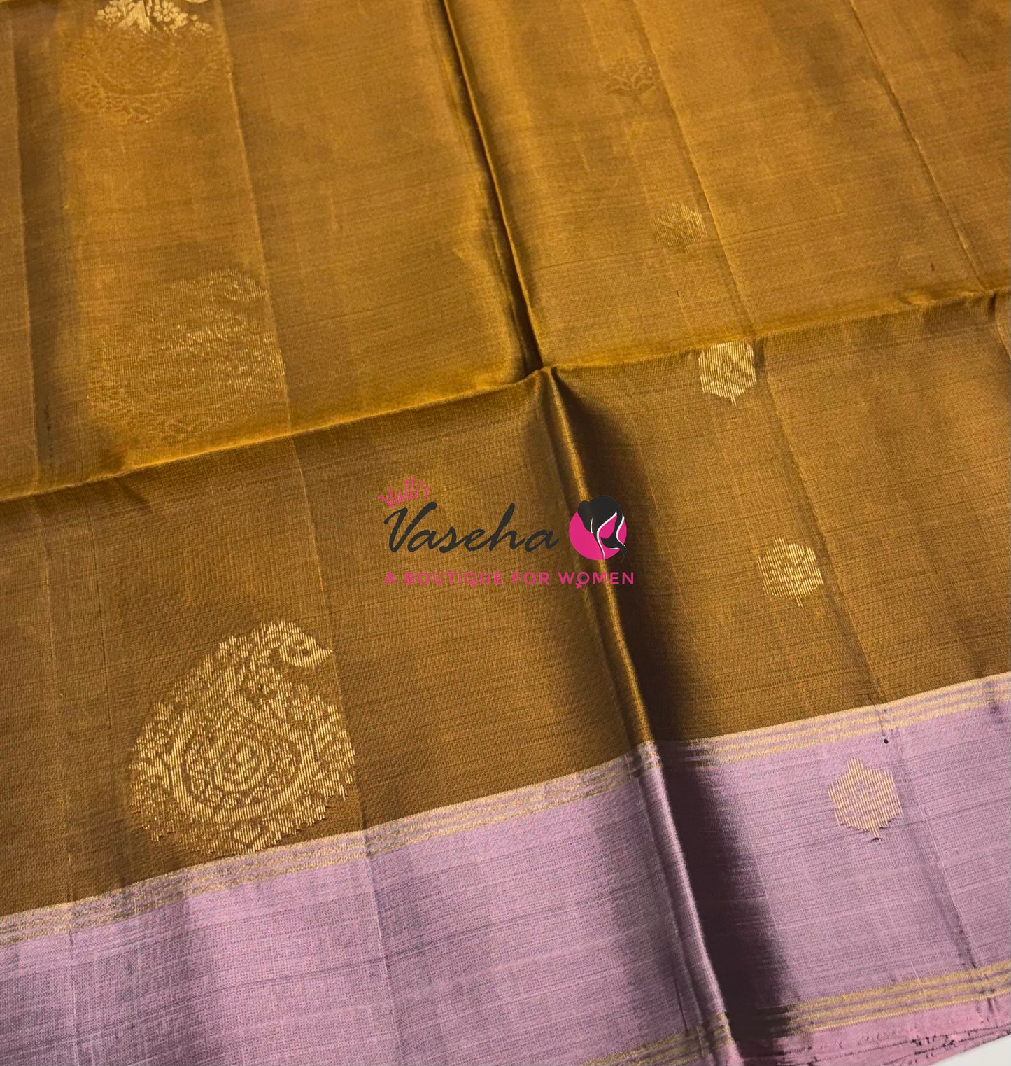 Half Mix - Pure Soft Silk Saree - Mustard Yellow With Onion Pink - VVPSS085
