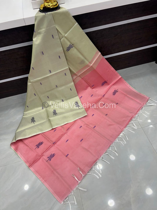 Vazhai Pattu Saree / Banana Pith - With Out Blouse - VVVPS001