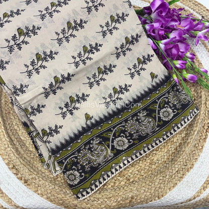 Pure Kalamkari Cotton Saree - VVPKC002