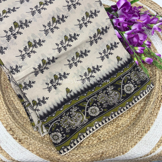 Pure Kalamkari Cotton Saree - VVPKC002