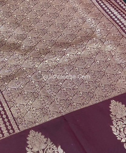 Semi Soft Silk -  Maroon Shade -VVSSS016