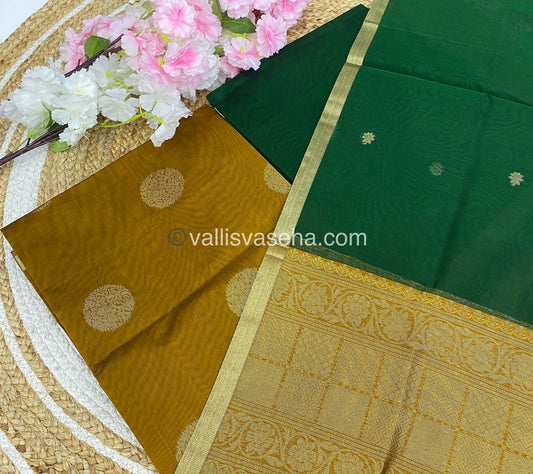 Unstitched Salwar Material -Silk Cotton - VVUSM006