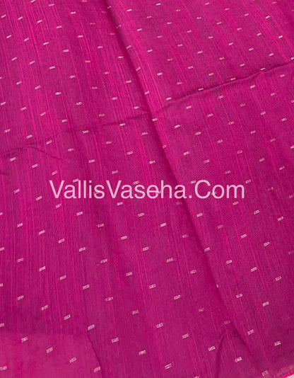 Butter Silk  - Leaf Butta - Blue & Pink Combo - VVBS001