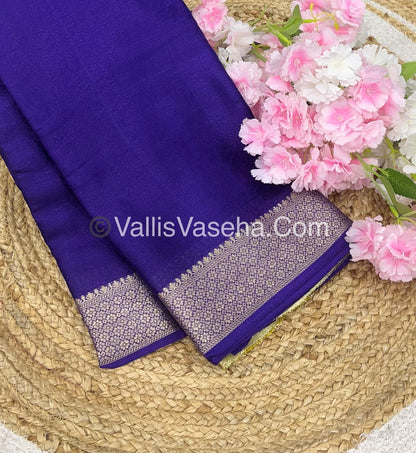 Semi Viscose / Semi Mysore Crepe Silk Variety - Embossed Design - VVSMC002