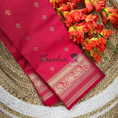 Semi Kanchi Silk - Vairavoosi Butta - VVSKS004