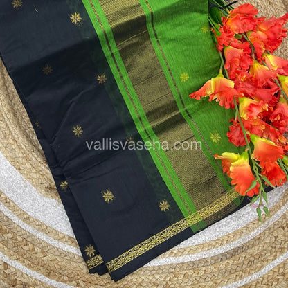Semi Maheshwari Silk Cotton Saree - VVMSC006