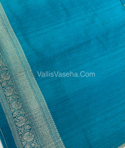 Banarasi - Heritage Silk - Semi Kathan Silk -Blue Shade - VVBHS010