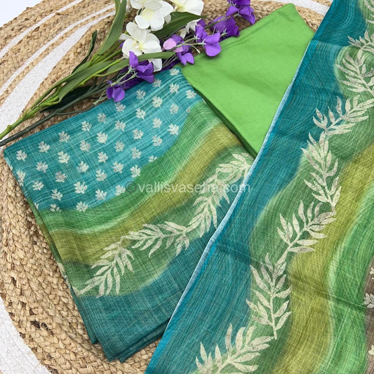 Digital Printed Tissue Linen Salwar Material  | VVUSM003