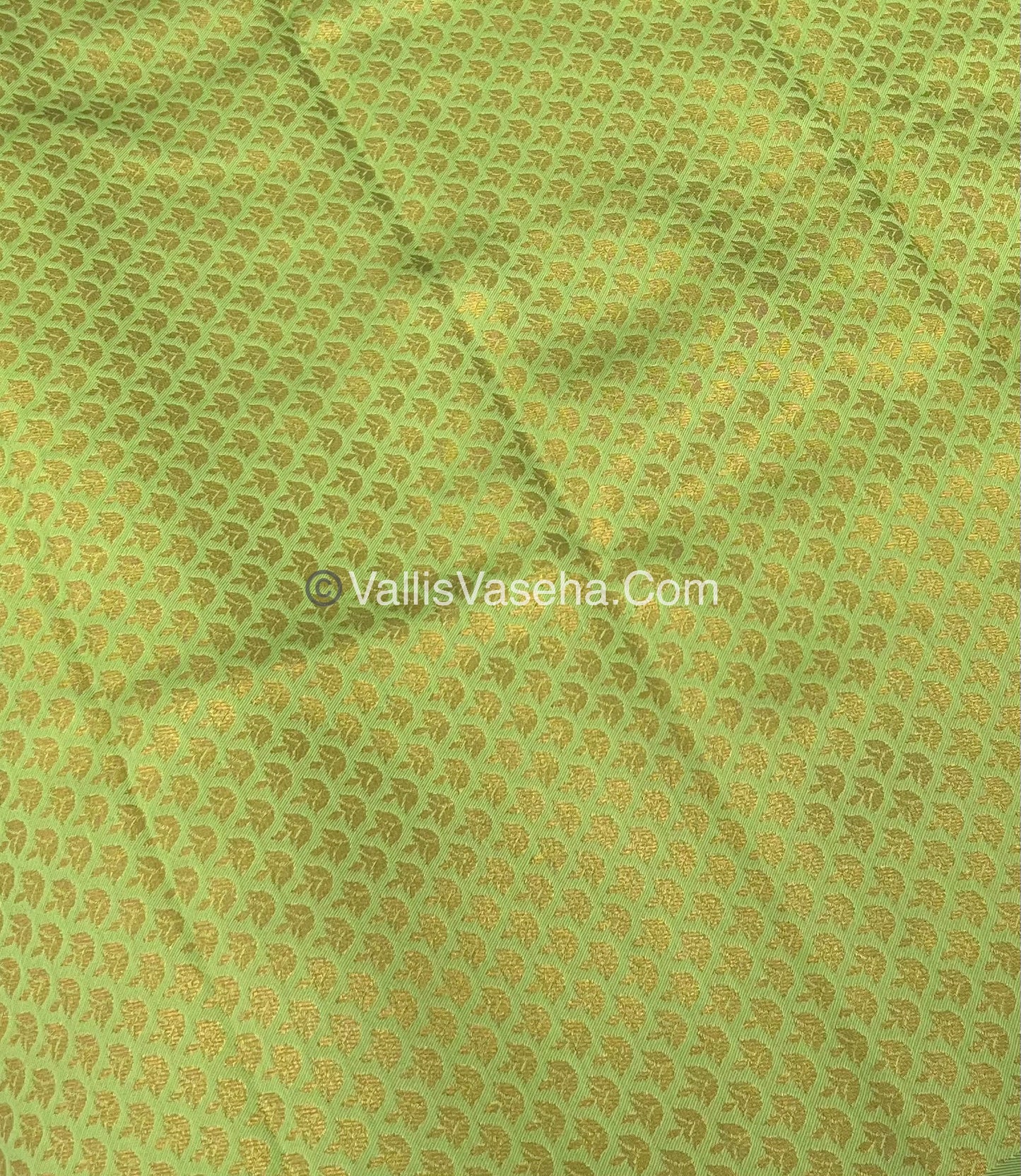 Kanchi Semi Silk - Pink with Green - VVKSS001