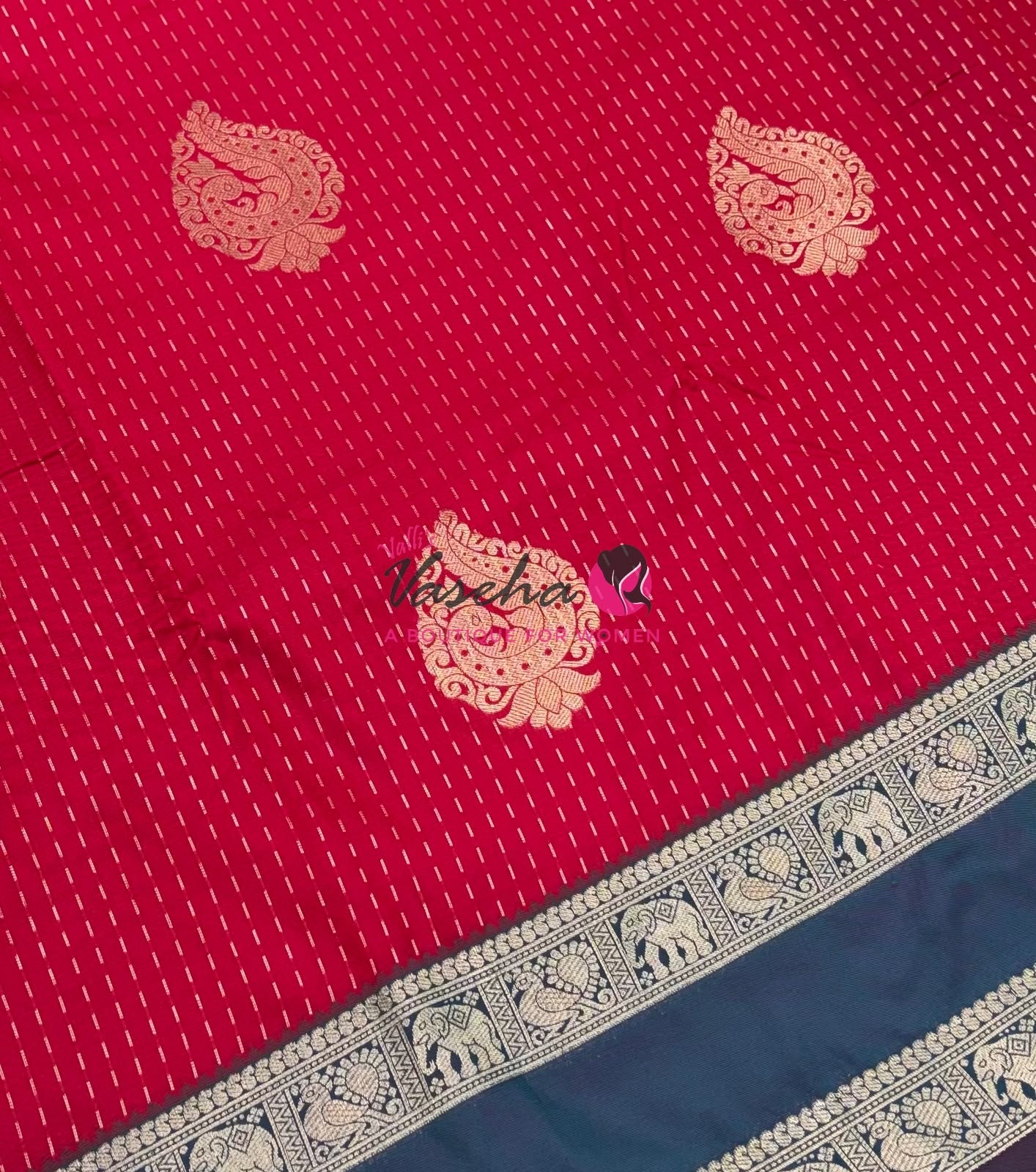 Semi Soft Silk - Pink With Dual Tone Grey- VVSSS036