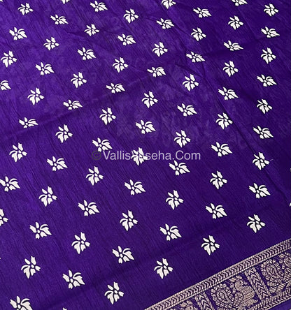 Casual Wear - Fancy Mixed Silk - Violetish Purple Shade - VVFMS002