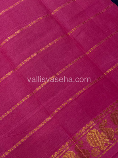 Sungudi Cotton Saree  - Tamil Letters Print - VVSTP001