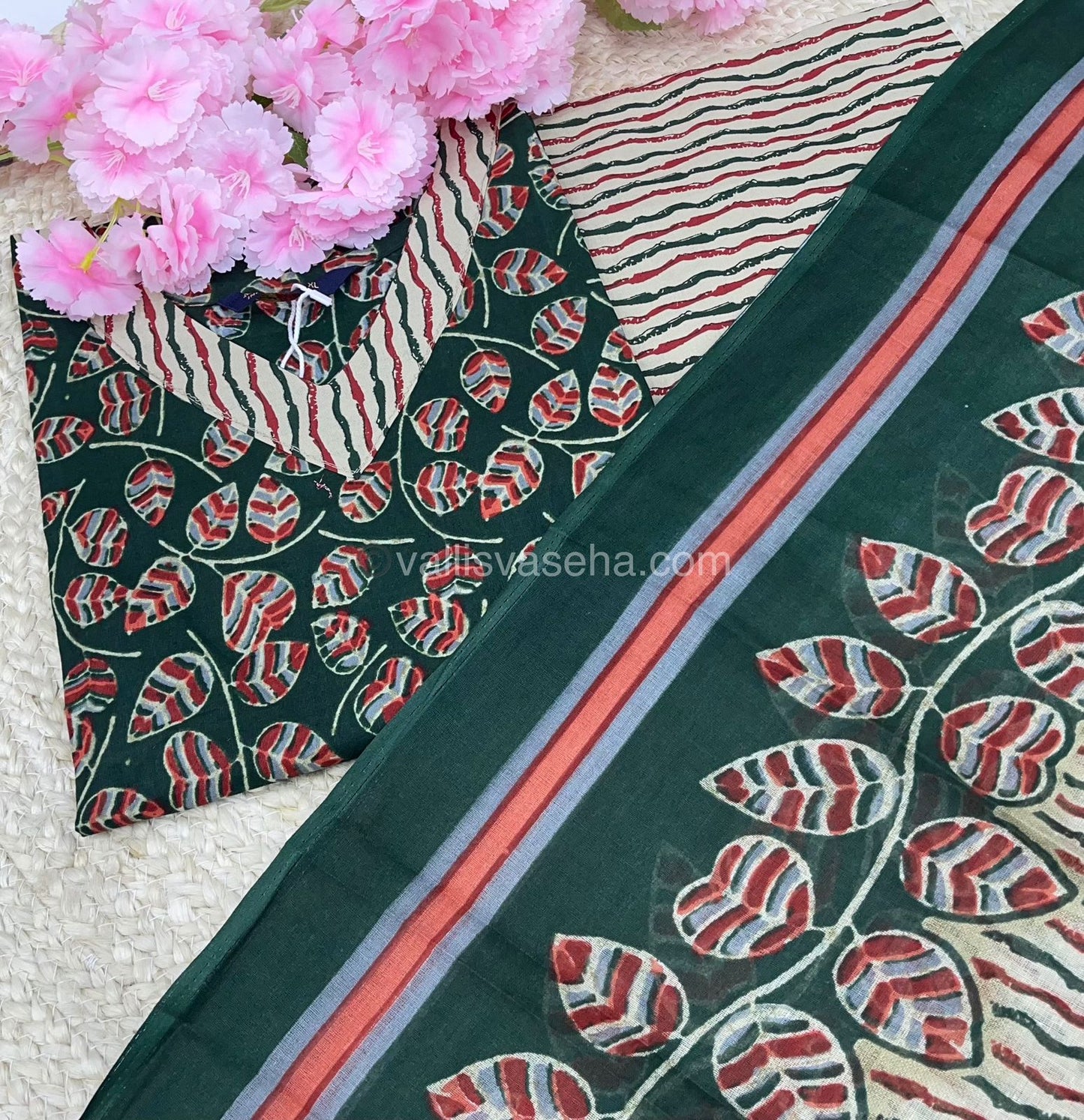 Ready Made - Semi Patiyala 3(pc) Set - Printed Cotton - VVRSP001