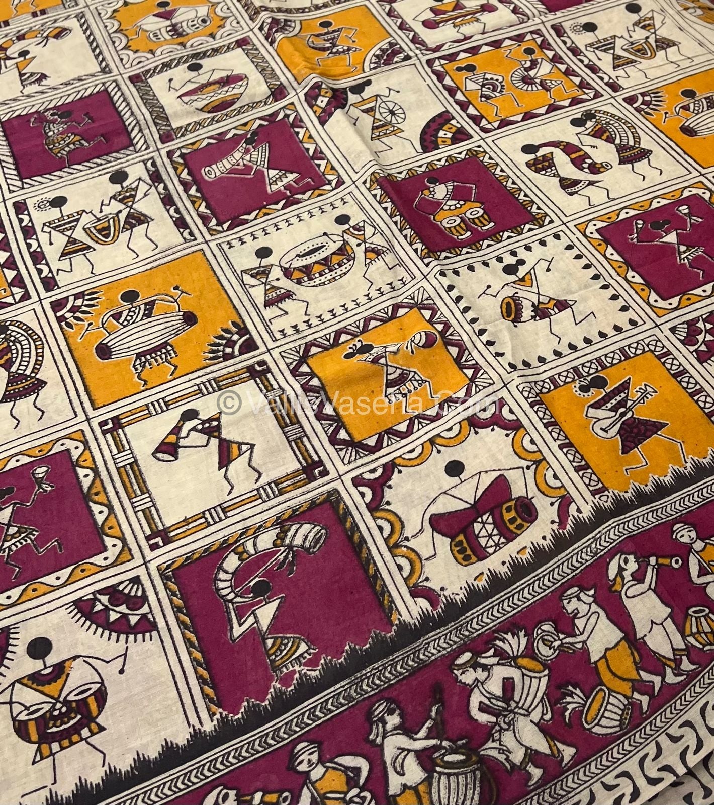 Pure Kalamkari Cotton Saree - VVPKC002