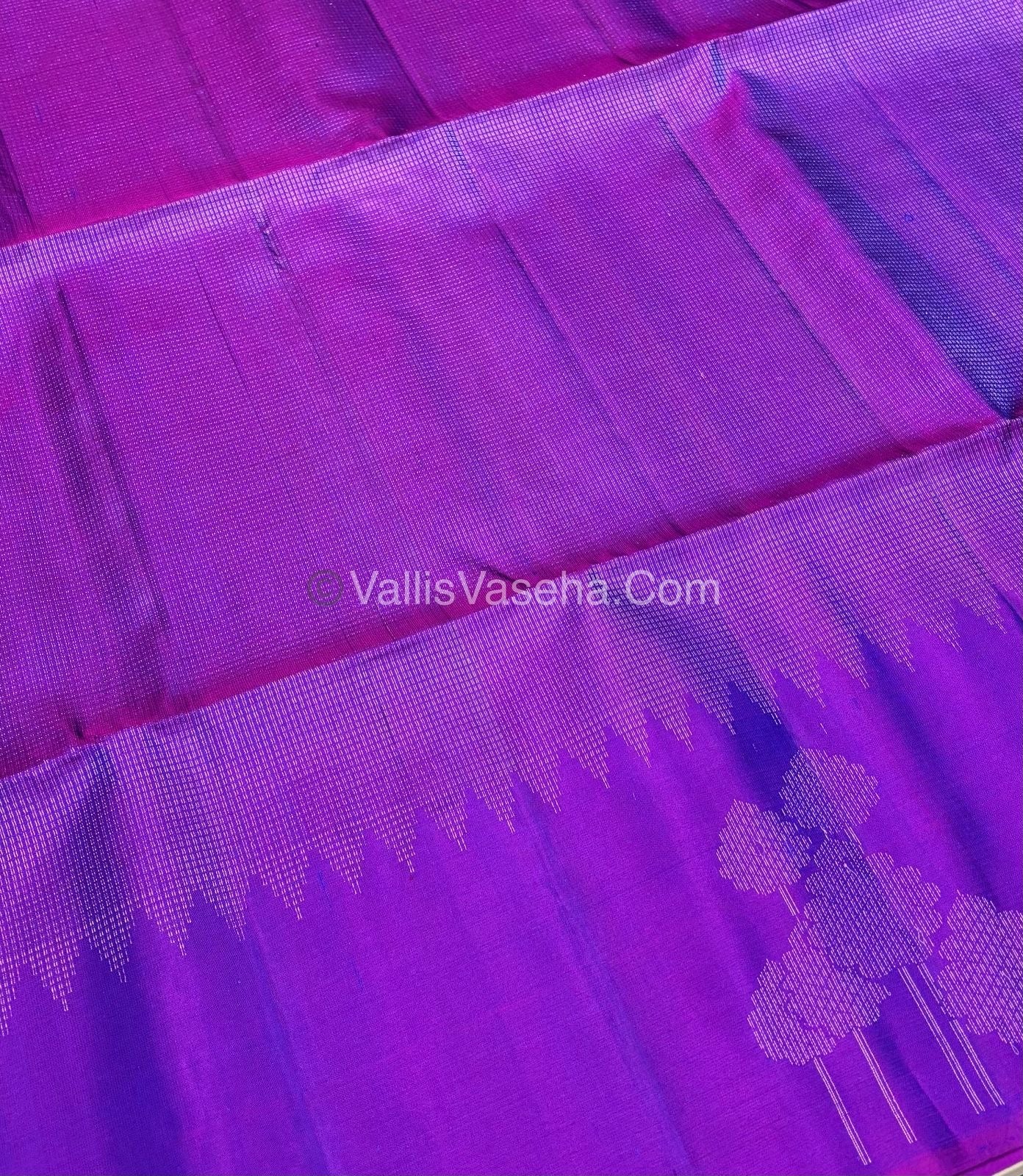 Pure Soft Silk Saree - Purplish Pink Shade - VVPSS060