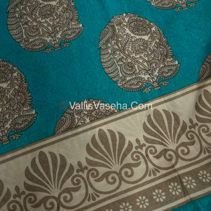 40% less - Offer Saree - Printed Silk Saree - VVDS003