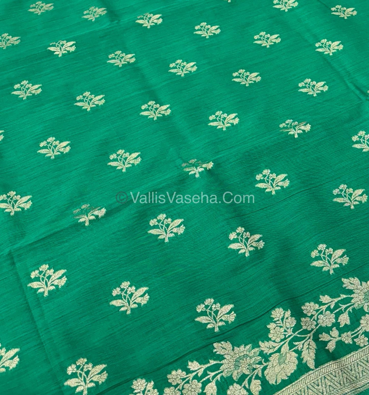 Banarasi - Heritage Silk - Semi Kathan Silk - Green Shade - VVBHS008