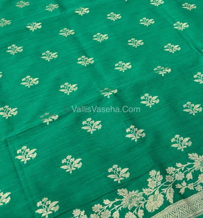Banarasi - Heritage Silk - Semi Kathan Silk - Green Shade - VVBHS008