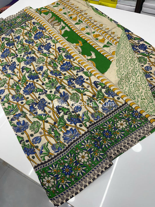 Pure Kalamkari Cotton Saree - VVPKC001
