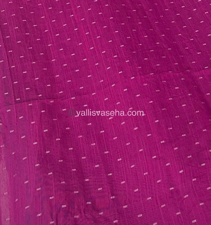 Butter Silk  - Leaf Butta - Blue & Pink Combo - VVBS001