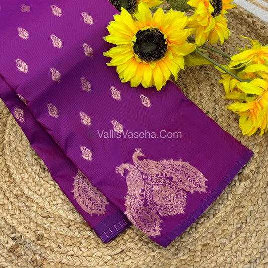 Semi Soft Silk  - Purplish Pink  Shade -VVSSS018