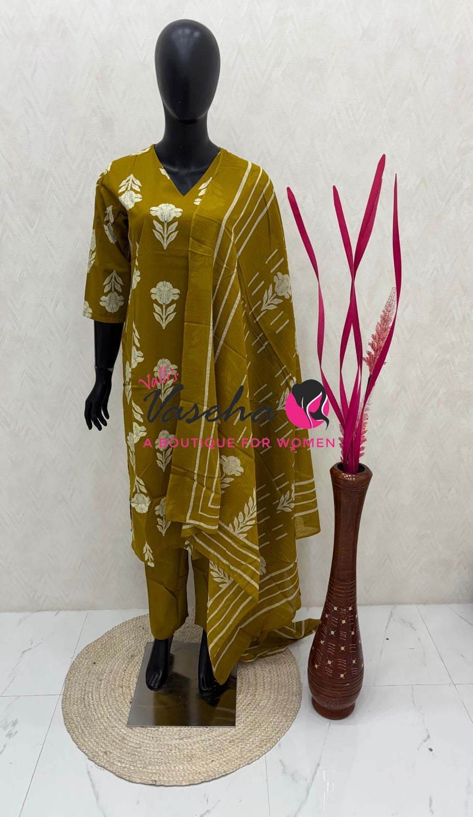 Readymade 3pc Set - Cotton - VVRMS017