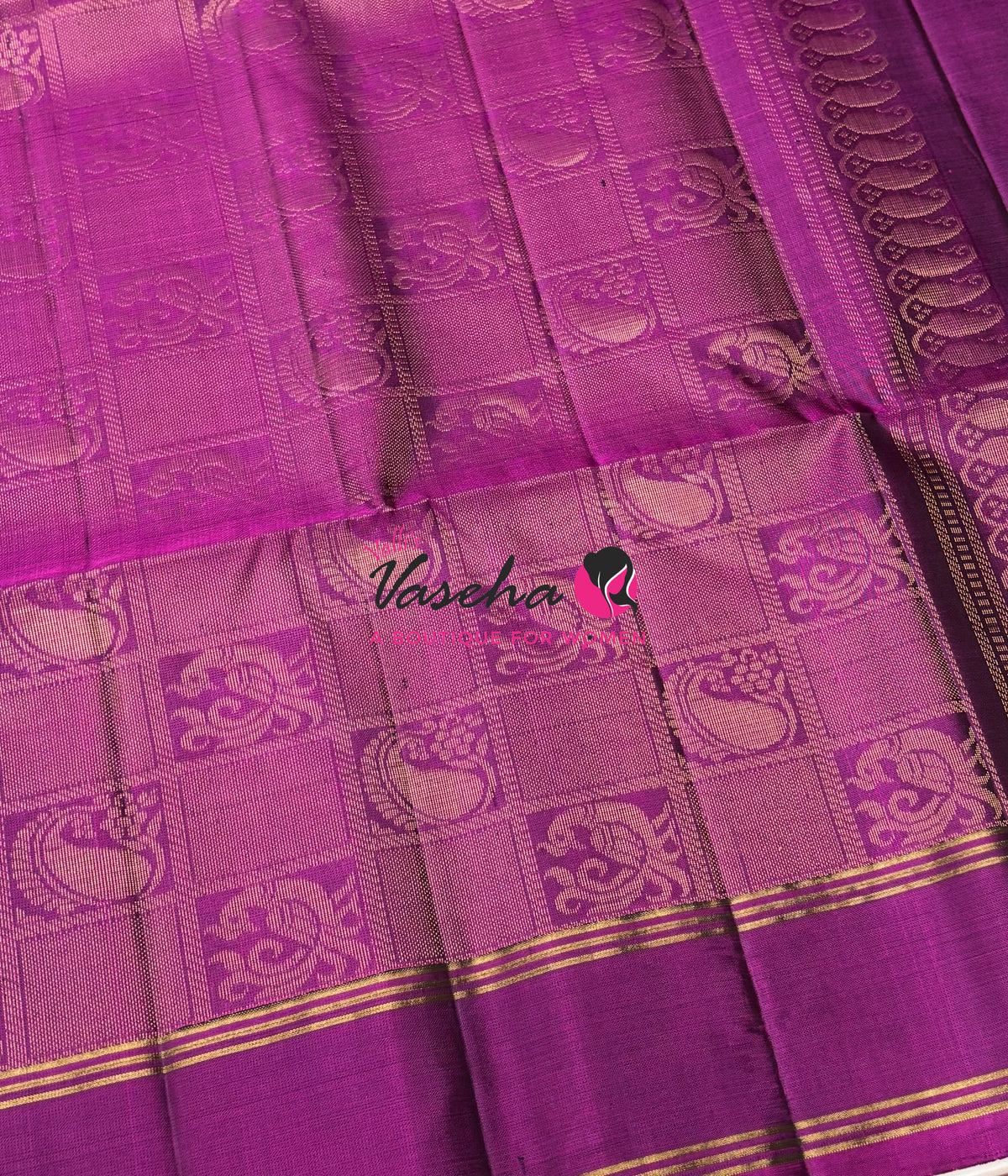 Pure Soft Silk Saree  - Purplish Pink Shade - VVPSS134
